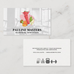Fruit Smoothies Gym Appointment Card