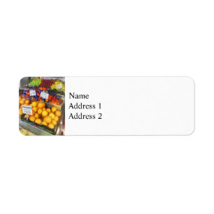 Fruit Stand Hoboken NJ Return Address Label