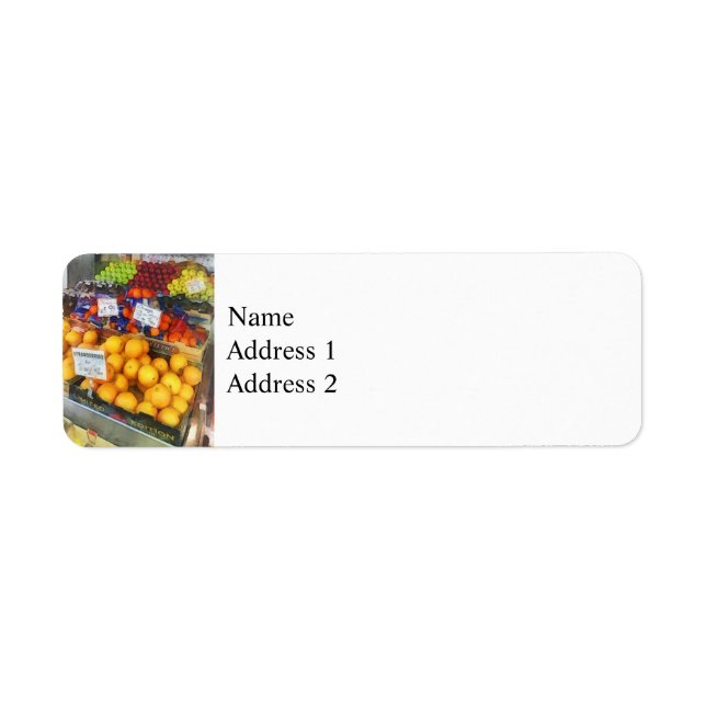 Fruit Stand Hoboken NJ Return Address Label (Front)