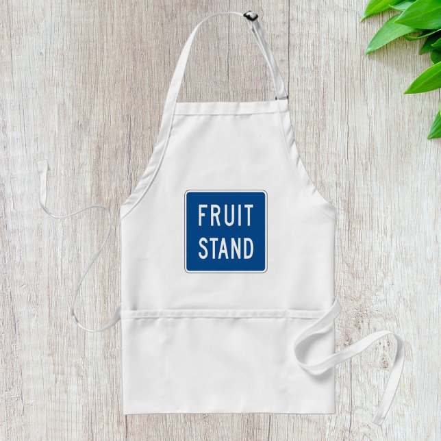 Fruit Stand Road Sign Standard Apron (Creator Uploaded)