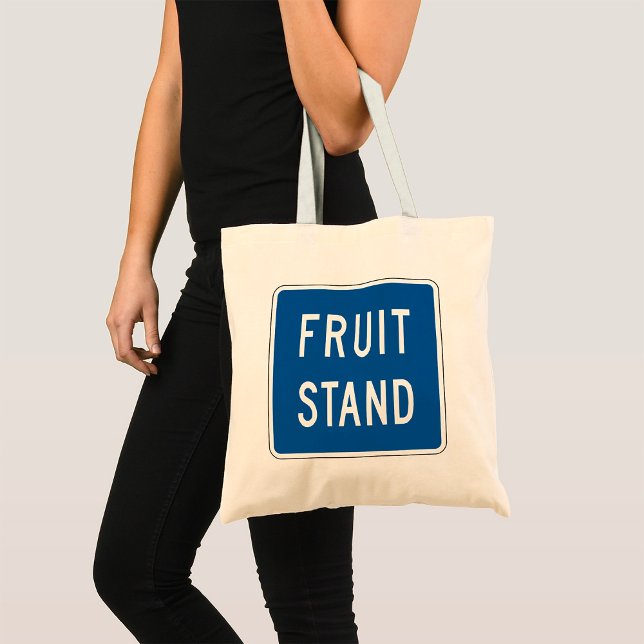 Fruit Stand Road Sign Tote Bag (Creator Uploaded)