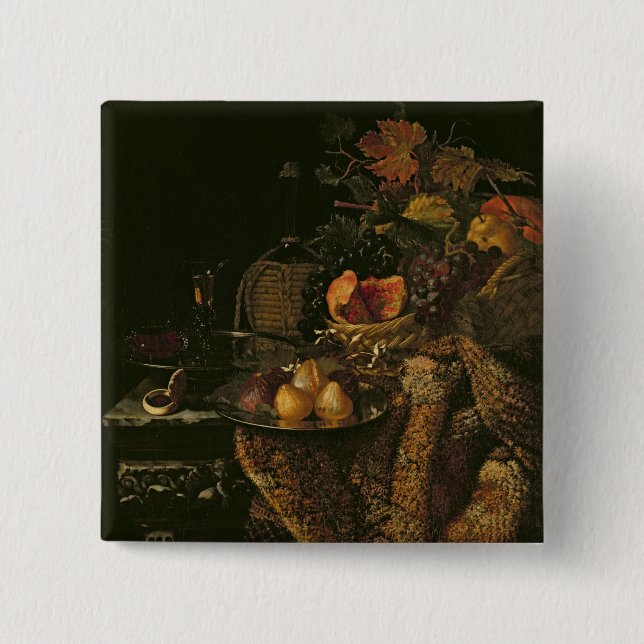 Fruit Still Life 15 Cm Square Badge (Front)