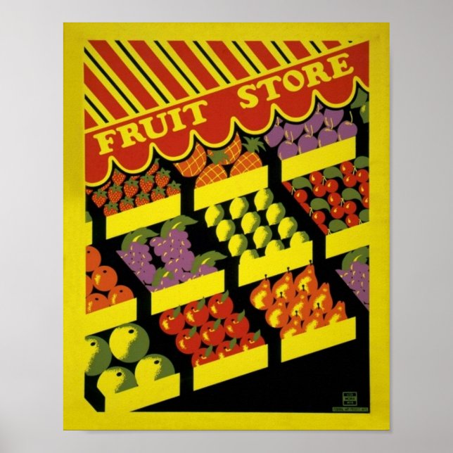 Fruit Store- WPA Poster - (Front)