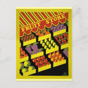 Fruit Store- WPA Poster - Postcard