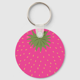 Fruit Strawberry Key Ring
