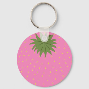 Fruit Strawberry Key Ring