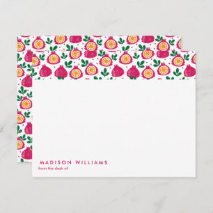 Fruit Stylish Trendy Modern Note Card