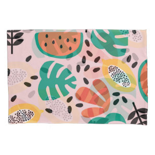 Fruit Stylish: Vintage Pattern Design. Pillowcase