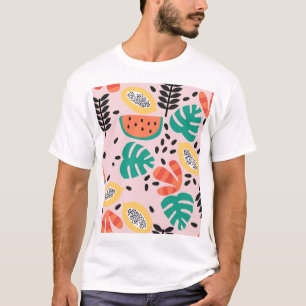 Fruit Stylish: Vintage Pattern Design. T-Shirt