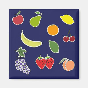 Fruit Surprise Blue Magnet