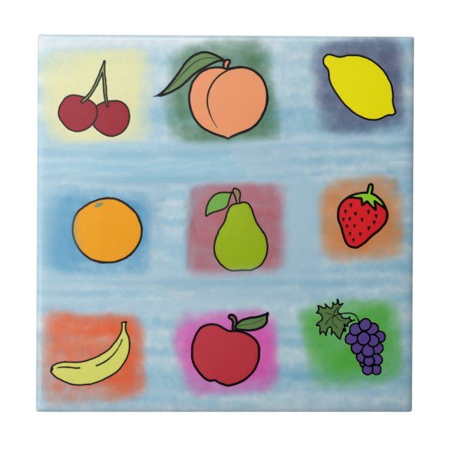 Fruit Surprise Ceramic Tile (Front)