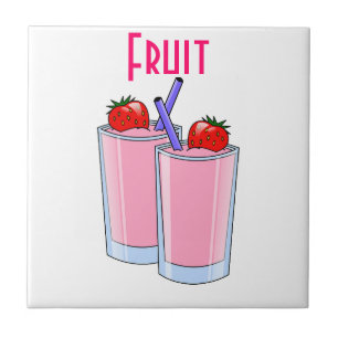 Fruit Sweet Smoothie Strawberry Dessert Destiny Tile