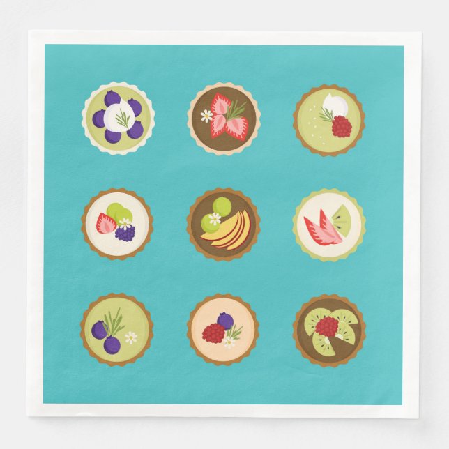   Fruit Tarts Napkin (Front)
