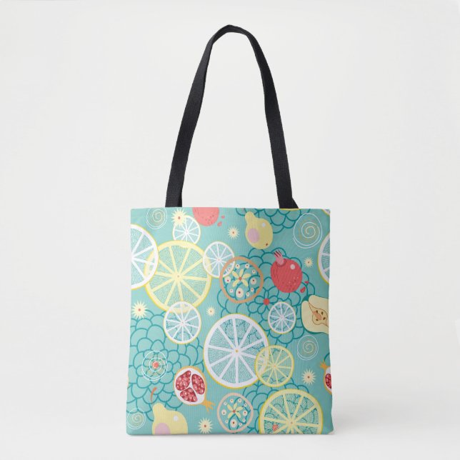 Fruit Texture, Vibrant Background. Tote Bag (Front)