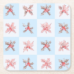 Fruit that reminds me of winter square paper coaster