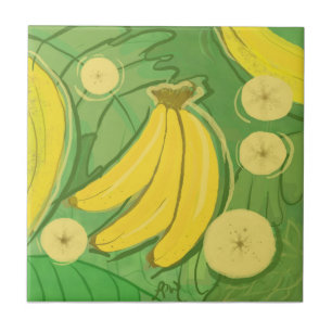 Fruit Tile: Bananas Ceramic Tile