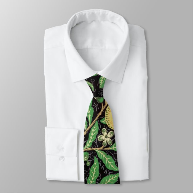 FRUIT TREE POMEGRANITE PATTERN TIE (Tied)