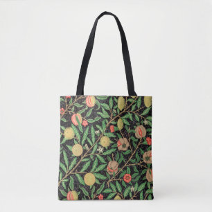 FRUIT TREE POMEGRANITE PATTERN TOTE BAG