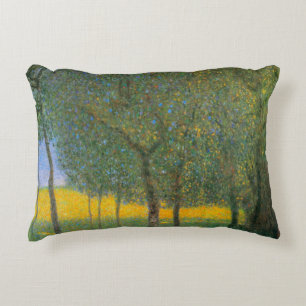 Fruit Trees by Gustav Klimt, Vintage Art Nouveau Decorative Cushion