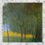 Fruit Trees by Gustav Klimt, Vintage Art Nouveau Jigsaw Puzzle<br><div class="desc">Fruit Trees (1901) by Gustav Klimt is a vintage Victorian Era Symbolism fine art painting. A nature scene with a variety of organic fruit trees in an orchard during the spring or summer seasons with ripe fruit and blooming flower blossoms. About the artist: Gustav Klimt (1862-1918) was an Austrian Symbolist...</div>