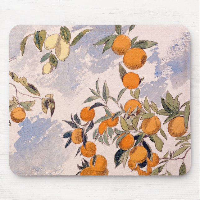 Fruit Trees - Edward Lear Mouse Pad (Front)