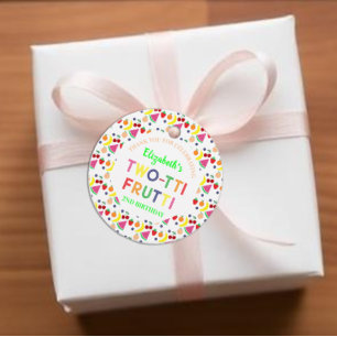 Fruit Two-tti Frutti 2nd Birthday Favour Tags