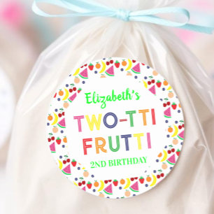 Fruit Two-tti Frutti 2nd Birthday Sticker