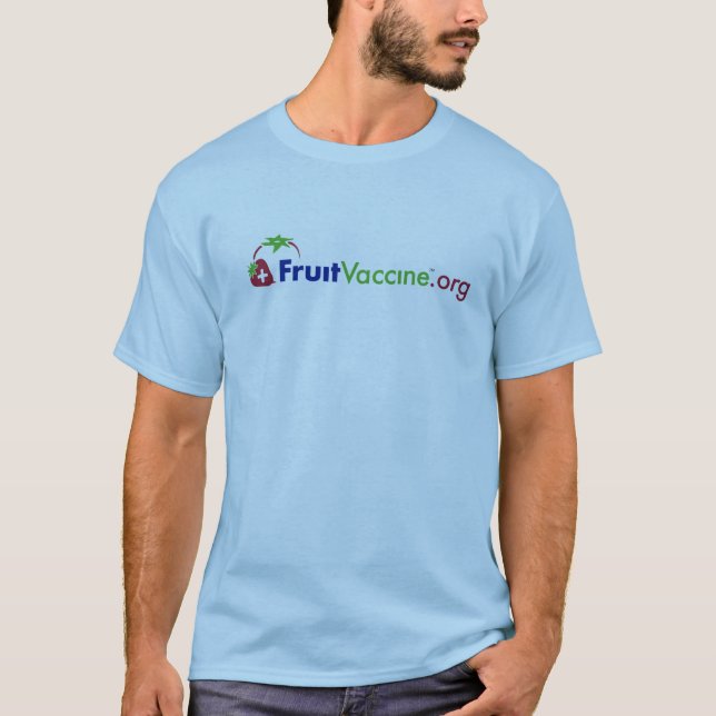 Fruit Vaccine T-shirt — Blue (Front)