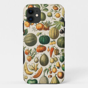 Fruit Vegetable Botanical Scientific Illustration iPhone 11 Case