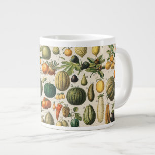 Fruit Vegetable Botanical Scientific Illustration Large Coffee Mug