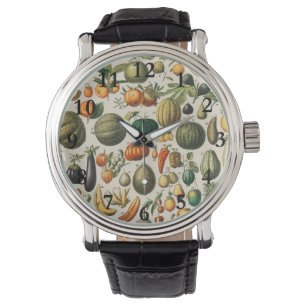 Fruit Vegetable Botanical Scientific Illustration Watch