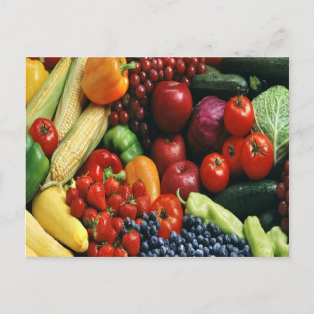 FRUIT & VEGETABLES POSTCARD (Front)