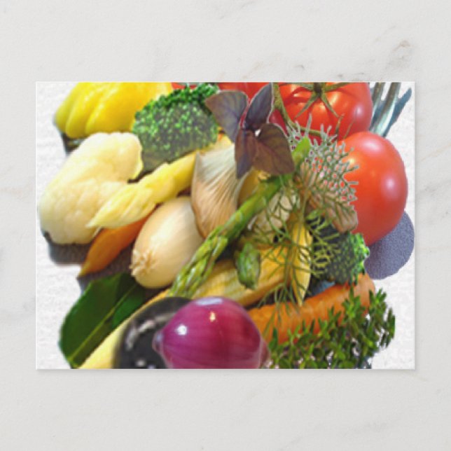 FRUIT & VEGETABLES POSTCARD (Front)