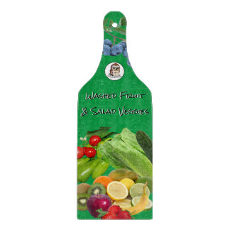 Fruit & Veggies Glass Cutting Board