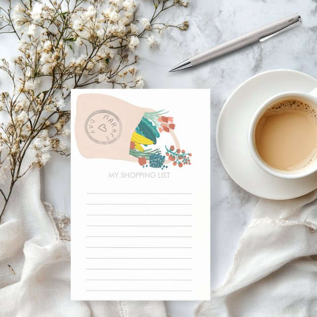 Fruit & Veggies Spilled Tote Grocery Shopping List Post-it Notes (Fruit & Veggies Spilled Tote Grocery Shopping List Post-it Notes Custom Notepad
)