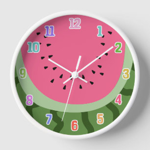 Fruit Watermelon Clock