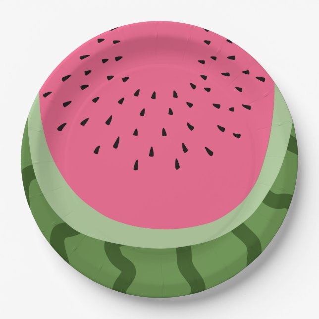 Fruit Watermelon  Paper Plate (Front)