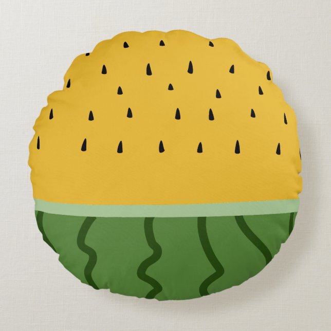 Fruit Watermelon  Round Cushion (Front)