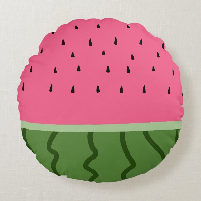 Fruit Watermelon  Round Cushion (Front)