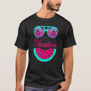 Fruit Watermelon Slice Sunglasses Melon Summer Vac T-Shirt