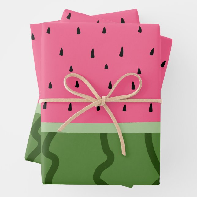 Fruit Watermelon  Wrapping Paper Sheet (In situ)