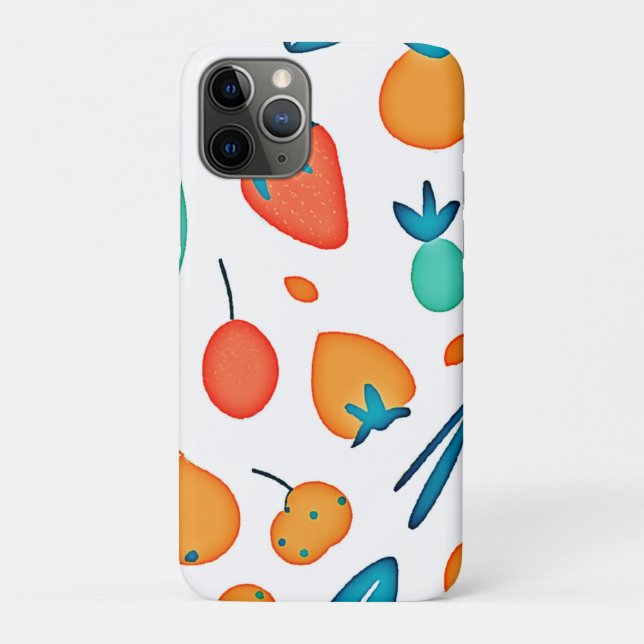 Fruit Whimsy: Playful Pattern Case-Mate iPhone Case (Back)