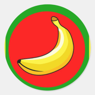 Fruit Yellow Bananas Sweet Destiny Desserts Classic Round Sticker