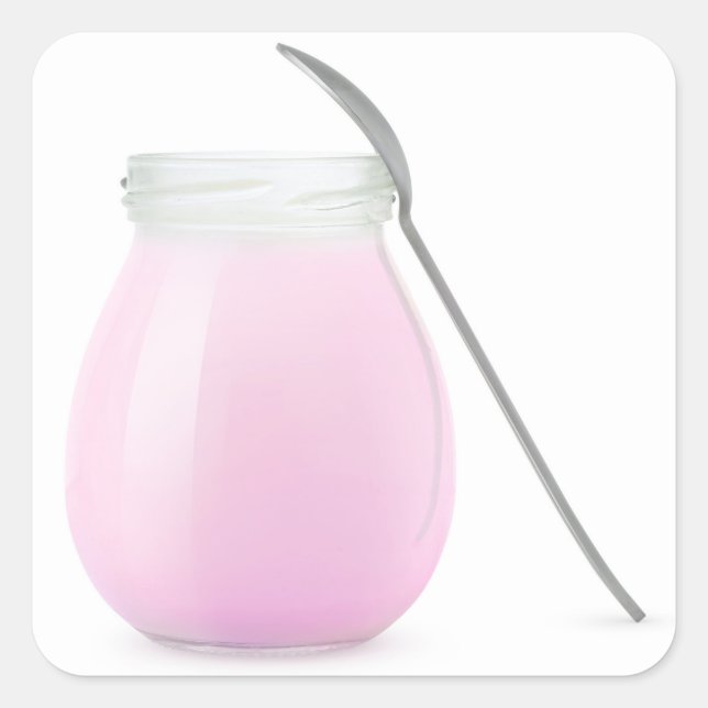 Fruit yogurt square sticker (Front)