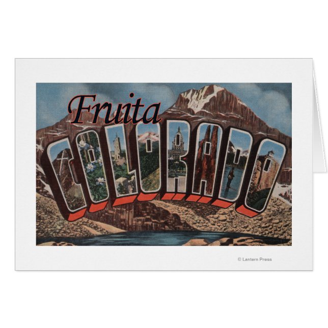 Fruita, Colorado - Large Letter Scenes (Front Horizontal)