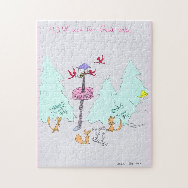 Fruitcake... 11 x 14 inch calming challenge puzzle (Vertical)