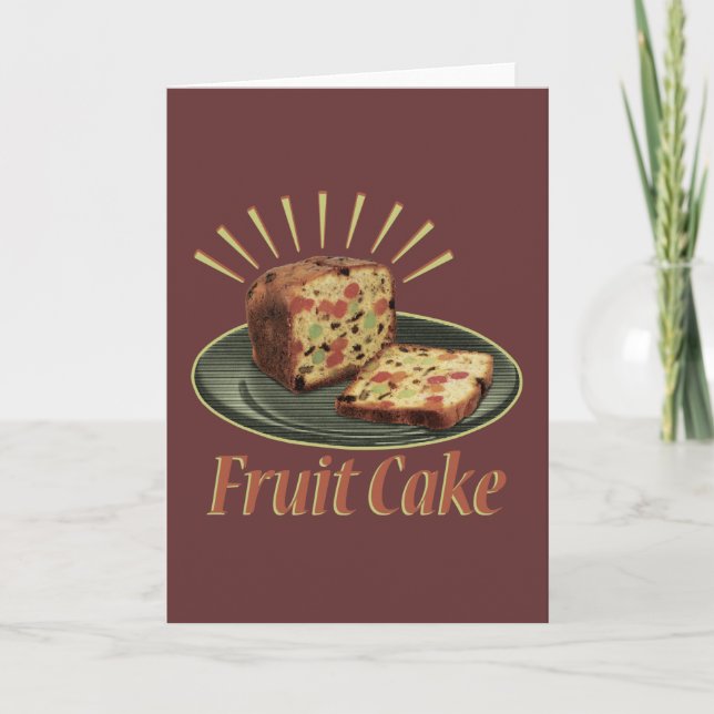 Fruitcake Fruit Cake Card (Front)