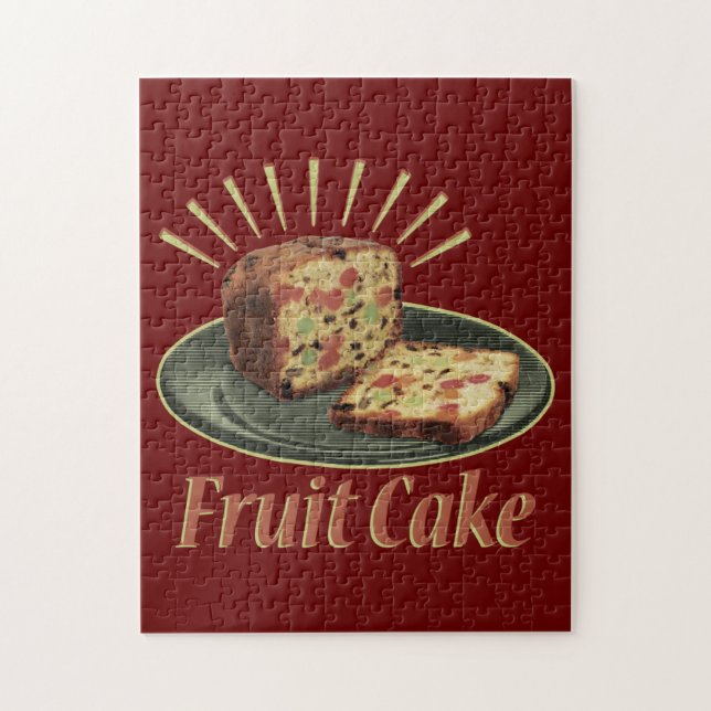Fruitcake Fruit Cake Jigsaw Puzzle (Vertical)