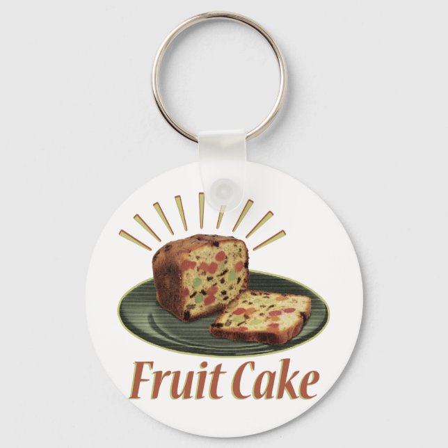 Fruitcake Fruit Cake Key Ring (Front)