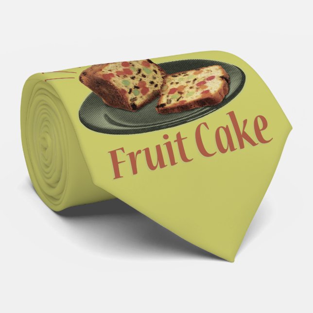 Fruitcake Fruit Cake Tie (Rolled)